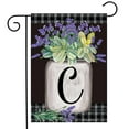 thumbnail image 1 of Briarwood Lane Farmhouse Monogram Letter C Garden Flag, 1 of 4