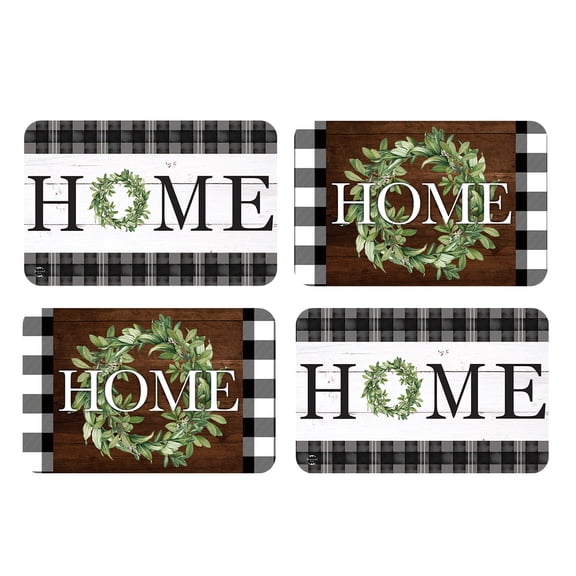 Briarwood Lane Everyday Double Sided Placemat (4-pack) 17x11.25 Farmhouse Placemat