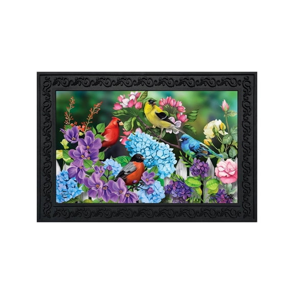 Briarwood Lane Doormat 30x18 Indoor Outdoor Feathered Friends Spring For Spring Doormat