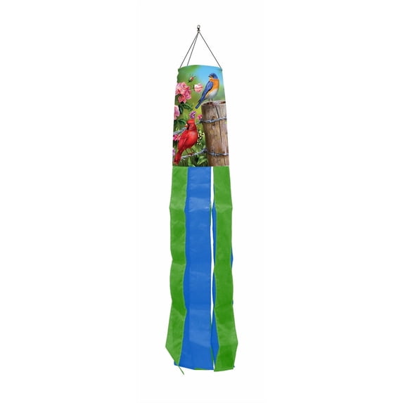 Briarwood Lane Fence Post Birds Spring Windsock