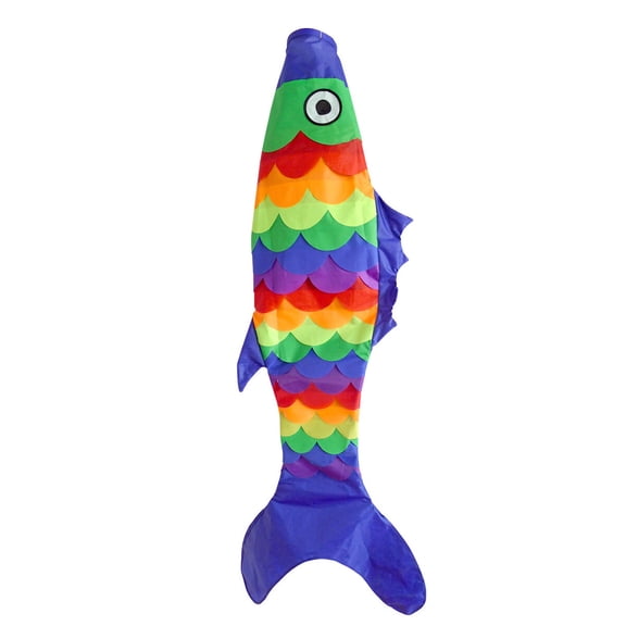 Briarwood Lane Fish Windsock Wind Twister Blue Tail 55x6 Wind Spinner