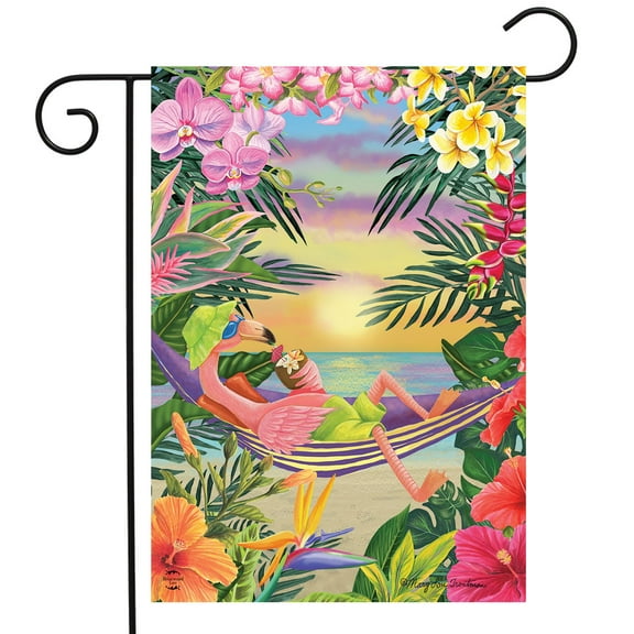 Briarwood Lane Five O'clock Flamingo Garden Flag