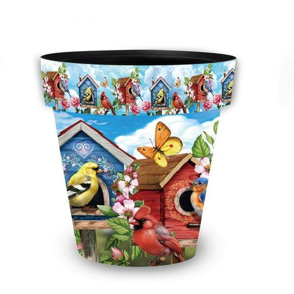 Briarwood Lane Floral Birdhouses Medium Planter