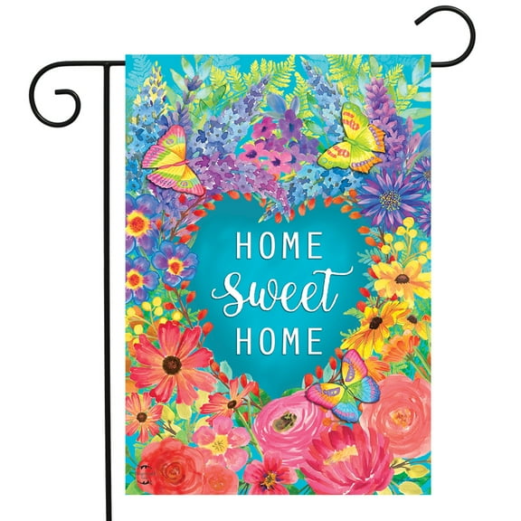 Briarwood Lane Floral Home Sweet Home Spring Garden Flag