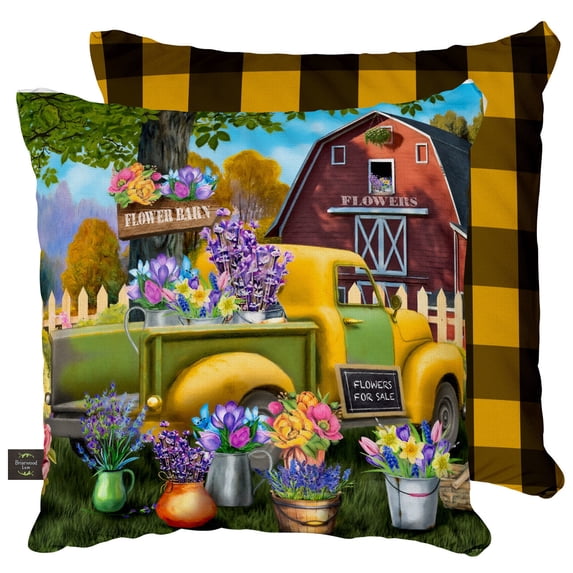 Briarwood Lane Flower Barn Spring Decorative Pillow