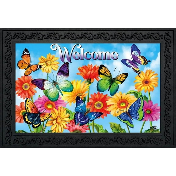 Briarwood Lane Fluttering Butterflies Spring Doormat