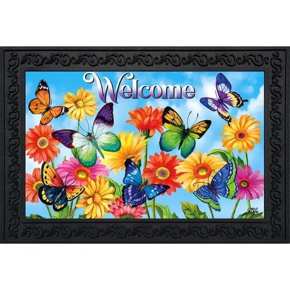 Briarwood Lane Fluttering Butterflies Spring Doormat