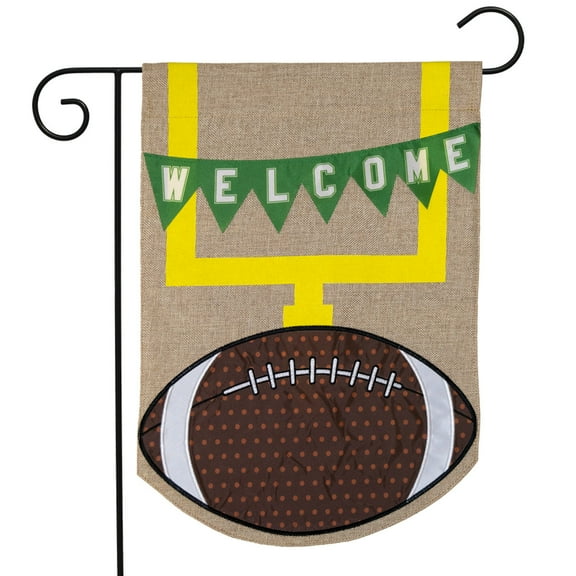 Briarwood Lane Football Fall Burlap Garden Flag