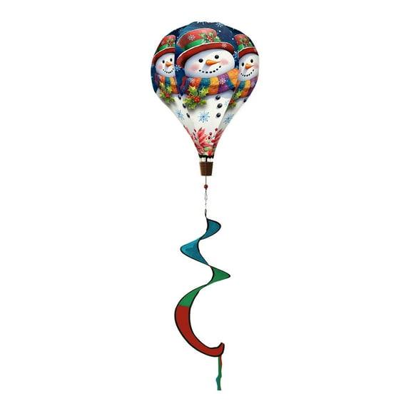 Briarwood Lane Friendly Snowman Hot Air Balloon Spinner