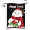 thumbnail image 1 of Briarwood Lane Friendly Snowman Winter Garden Flag, 1 of 4