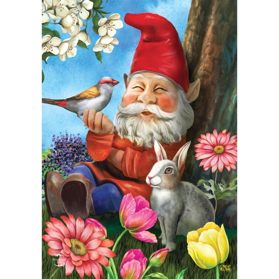 Briarwood Lane Garden Flag 12x18 For Outdoor Garden Gnome Spring For Spring Garden Flag Flags For Outside