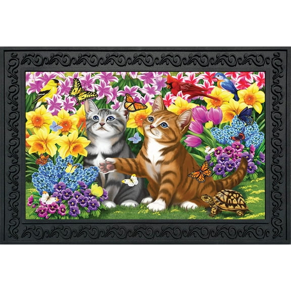 Briarwood Lane Garden Kittens Spring Doormat