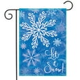 thumbnail image 1 of Briarwood Lane Glistening Snowflakes Winter Garden Flag, 1 of 4