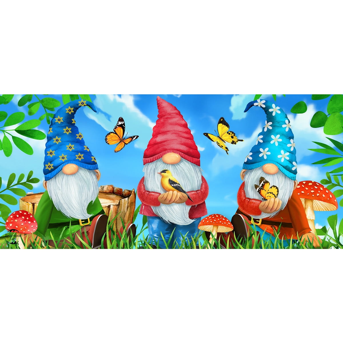 5冊セットrisu-mo様　GNOME SWEET GNOME」 Briarwood Lane Gnome Sweet Gnome Mini Mat - Walmart.com