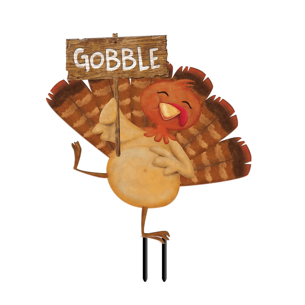 Briarwood Lane Gobble Turkey Metal Yard Art