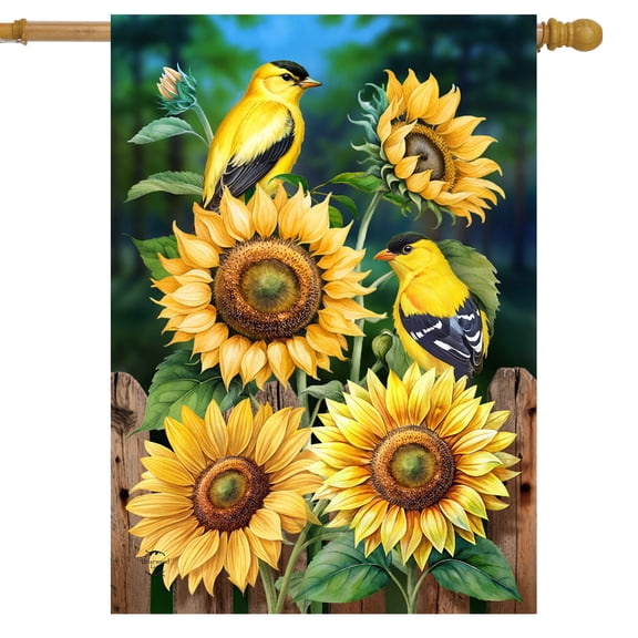 Briarwood Lane Goldfinch Gathering House Flag
