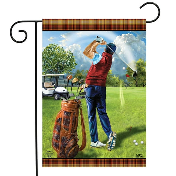Briarwood Lane Golf Day Spring Garden Flag