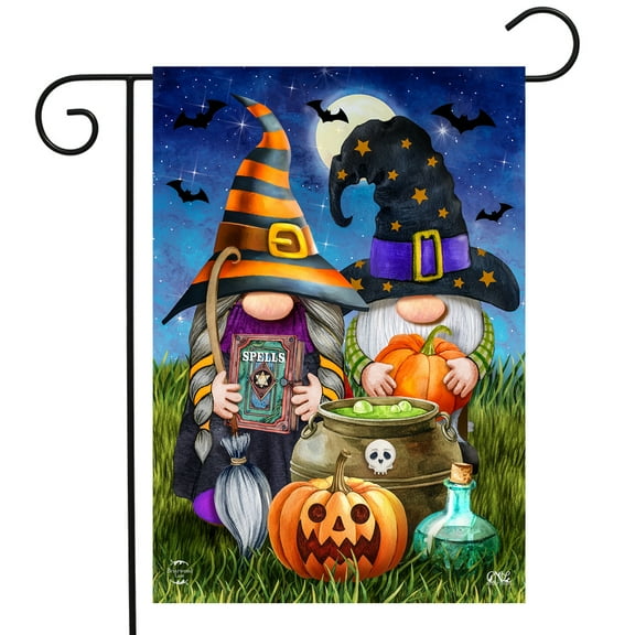 Briarwood Lane Halloween Gnomes Humor Garden Flag