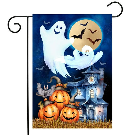 Briarwood Lane Halloween Haunting Garden Flag