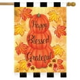 thumbnail image 1 of Briarwood Lane Happy Blessed Grateful Autumn House Flag, 1 of 4
