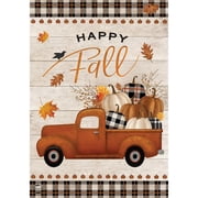 Briarwood Lane Garden Flag 12x18 For Outdoor Happy Fall Pickup Truck For Fall Garden Flag Flags For Outside