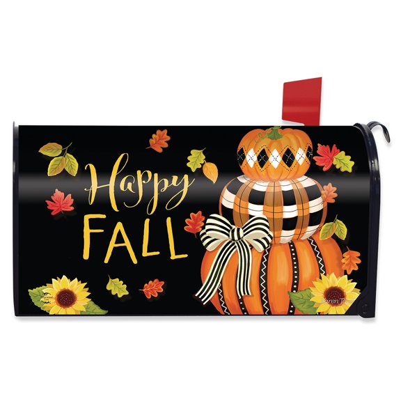 Briarwood Lane Happy Fall Pumpkin Stack Mailbox Cover