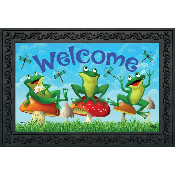 Briarwood Lane Happy Frogs Summer Doormat