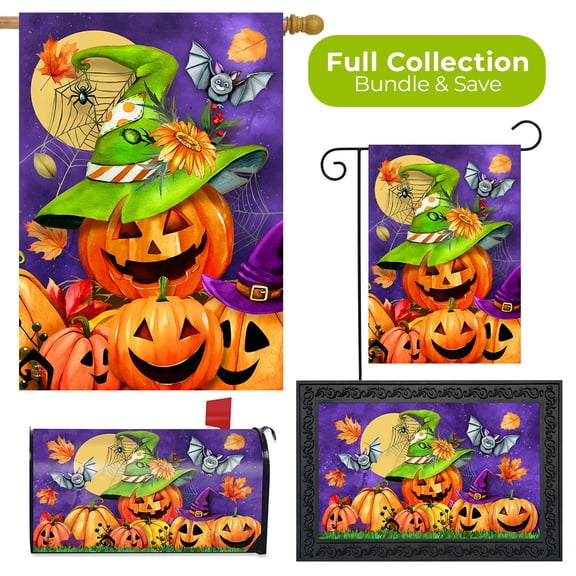 Briarwood Lane Happy Jack-O-Lanterns Four Piece Collection