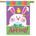 thumbnail image 1 of Briarwood Lane Happy Spring Rabbit Easter House Flag, 1 of 4