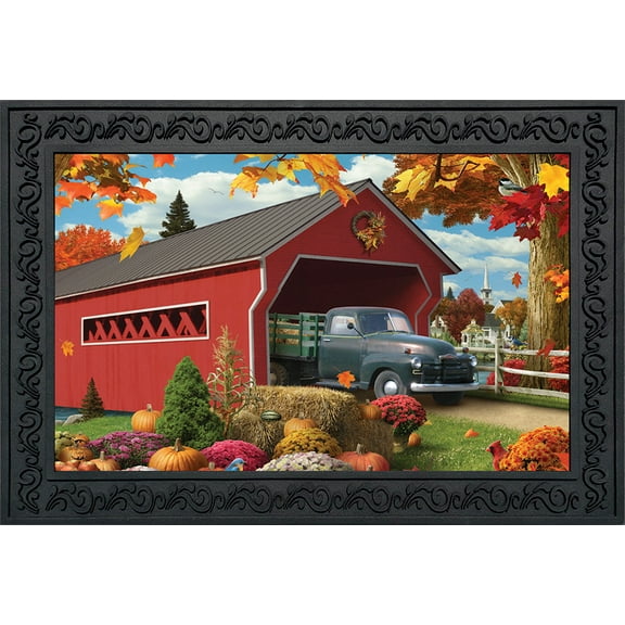 Briarwood Lane Harvest Bridge Autumn Doormat