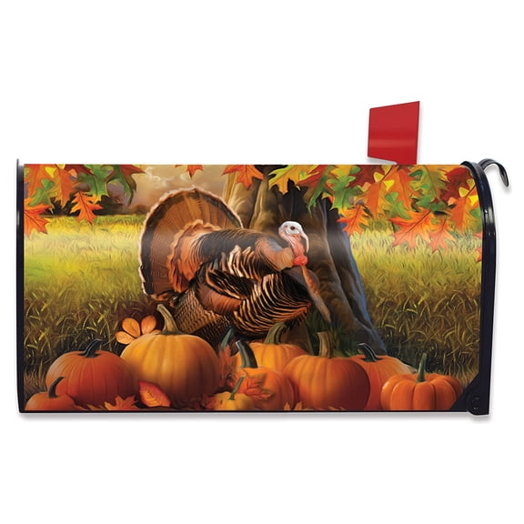 Briarwood Lane Harvest Turkey Fall Mailbox Cover