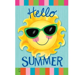 Briarwood Lane Garden Flag 12x18 For Outdoor Hello Sun Summer For Summer Garden Flag Flags For Outside