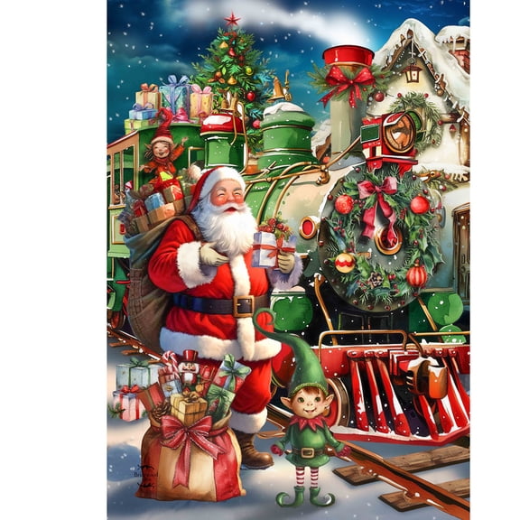 Briarwood Lane Christmas House Flag 40x28 For Outdoor Holiday Express For Christmas House Flag