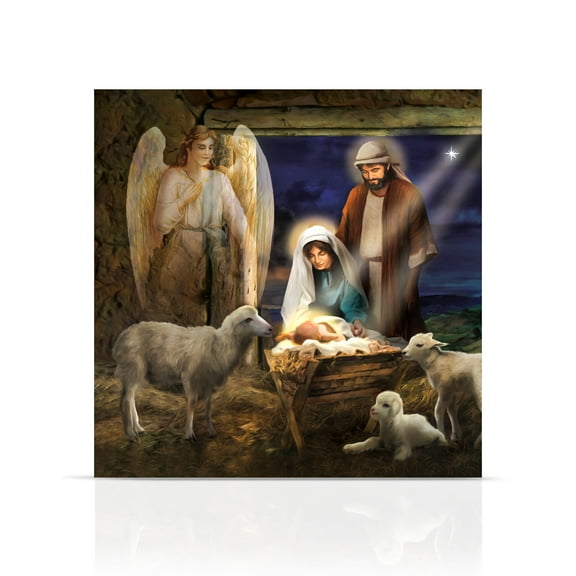 Briarwood Lane Holy Nativity Medium LED Canvas Art