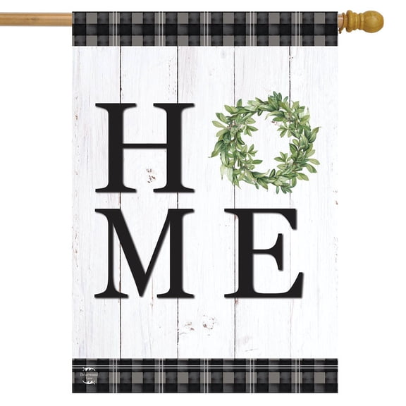 Briarwood Lane Home Everyday Rustic Double-Sided House Flag