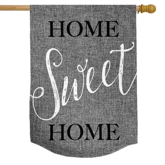 Briarwood Lane Home Sweet Home Burlap House Flag