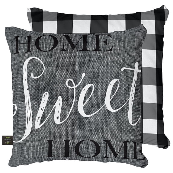 Briarwood Lane Indoor/Outdoor Pillow 17x17 Home Sweet Home Everyday Decorative Pillow