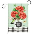 thumbnail image 1 of Briarwood Lane Home Sweet Home Geraniums Summer Garden Flag, 1 of 4