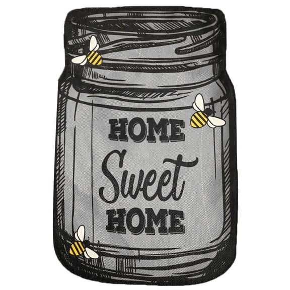 Briarwood Lane Everyday House Flag 40x28 For Outdoor Home Sweet Home Mason Jar Summer Burlap House Flag