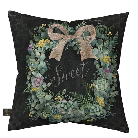Briarwood Lane Home Sweet Home Wreath Indoor/Outdoor Pillow