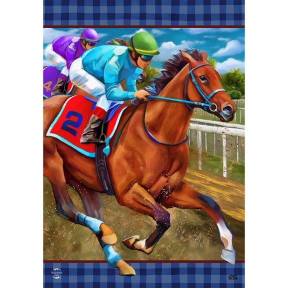 Briarwood Lane Summer House Flag 40x28 For Outdoor Horse Racing For Summer House Flag