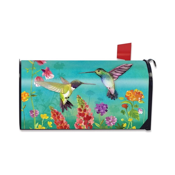 Briarwood Lane Mailbox Cover - Standard Size - Hummingbird Greeting Spring For Spring Mailbox Cover
