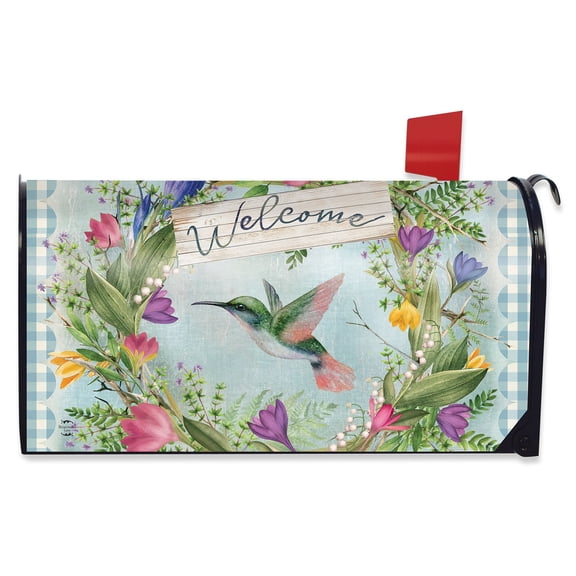 Briarwood Lane Hummingbird Wreath Mailbox Cover