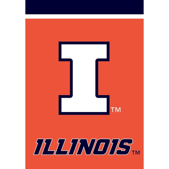 Briarwood Lane Garden Flag 12x18 For Outdoor Illinois Fighting Illini NCAA Licensed Garden Flag Flags For Outside