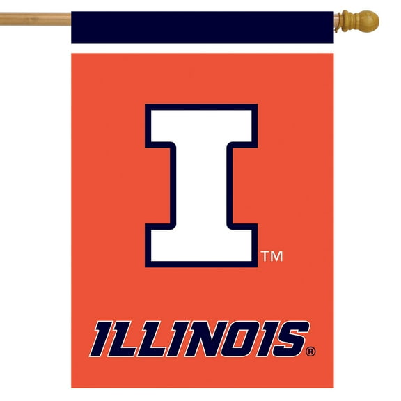 Sparo Illinois Fighting Illini NCAA Licensed House Flag
