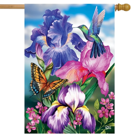 Briarwood Lane Irises Spring House Flag