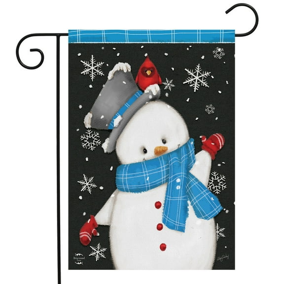 Briarwood Lane Jolly Winter Snowman Garden Flag