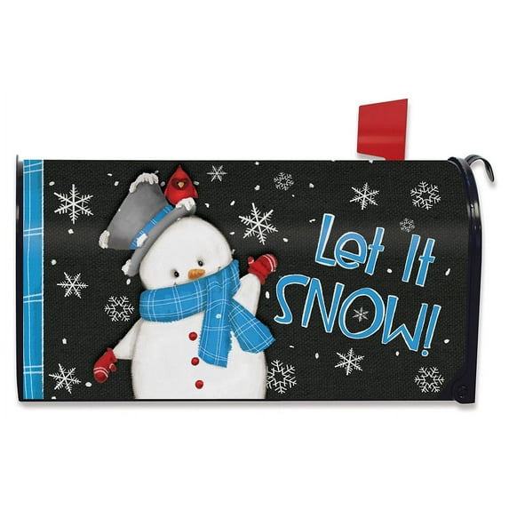 Briarwood Lane Jolly Winter Snowman Large / Oversized Mailbox Cover