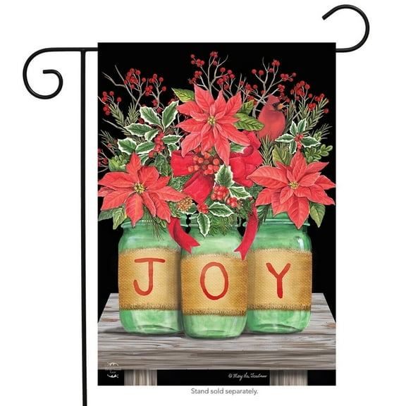 Briarwood Lane Joy Mason Jars Christmas Garden Flag