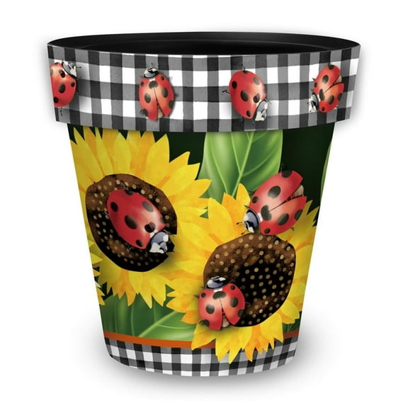 Briarwood Lane Ladybugs and Sunflowers Small Planter
